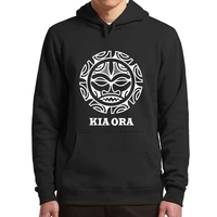 kia ora culture hoodies maori symbol new zealand greetings man sweatshirts soft casual basic oversized hoodie