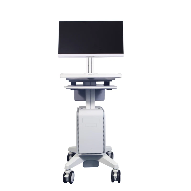 

All-in-One Hospital Medical Monitor Trolley Workstation Cart