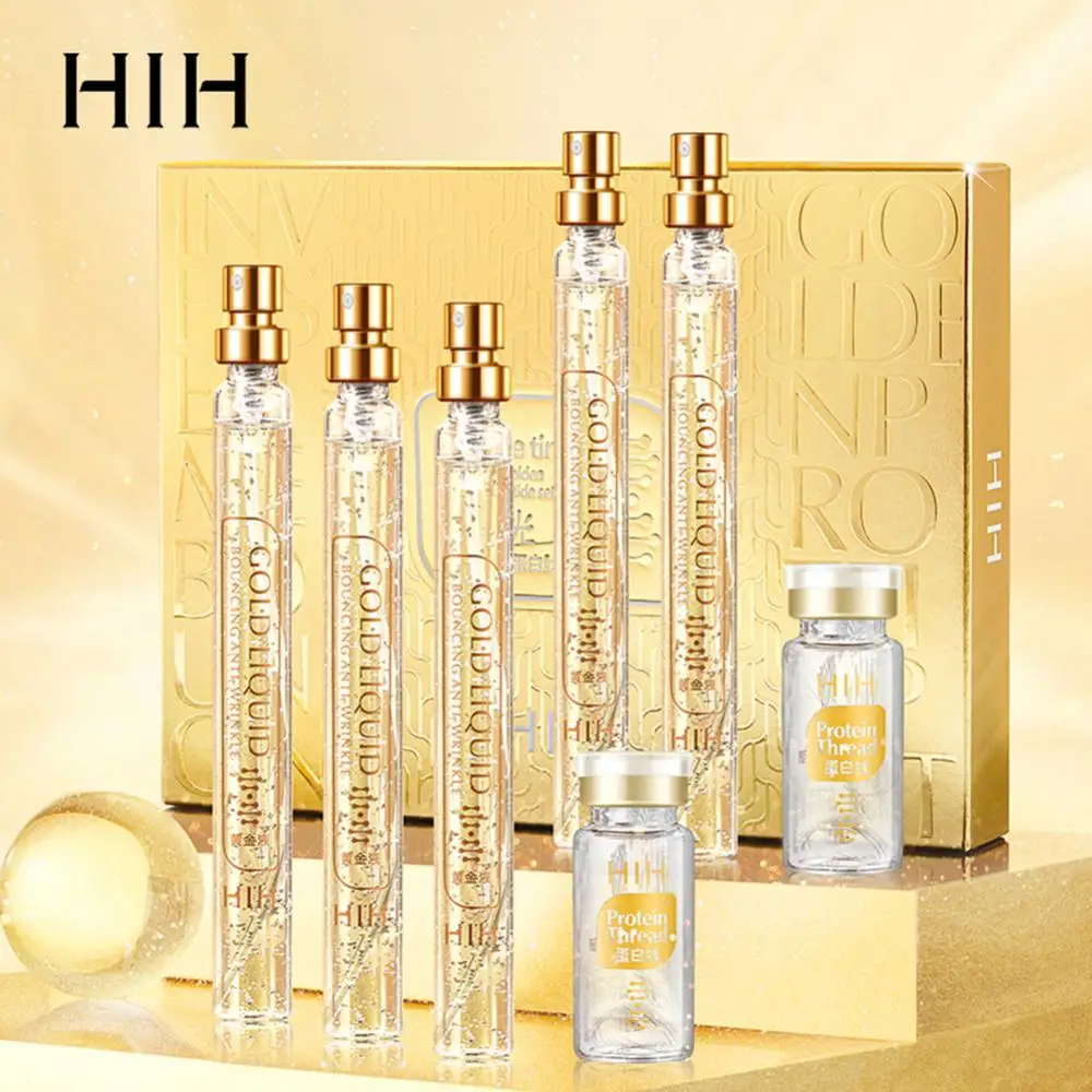 

HIH Elastic Gold Protein Peptide Sleeve Box Lifting And Tightening Thin Lines Essence Suit Elastic Gold Protein Peptide Box