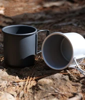 outdoor cup 300ml aluminum cup for camping traveling with handle carabiner climbing backpacking hiking portable cups coffee cup