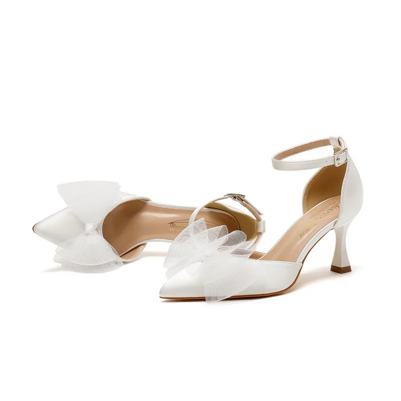 VIOCNE Туфли на квадратном каблуке женская обувь сандалии с острым носком