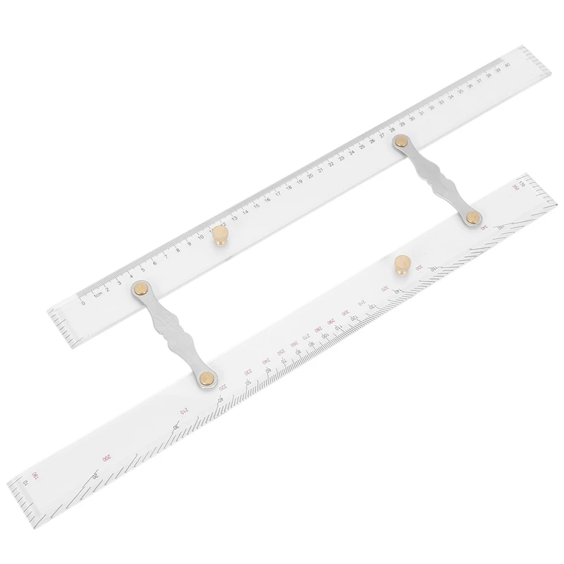 

4X Marine Ruler Parallel Ruler Nautical Charts Parallel Ruler Mapping Points To Pull Parallel Ruler 450MM