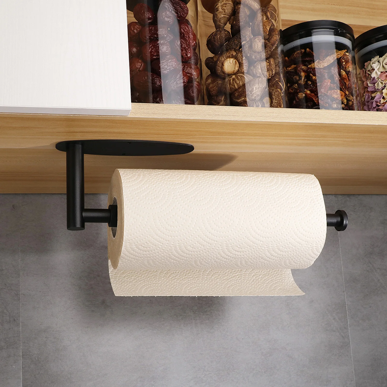 

Stainless Steel Paper Towel Holder Adhesive Toilet Roll Paper Holder No Hole Punch Bathroom Toilet Tissue Roll Paper Rack