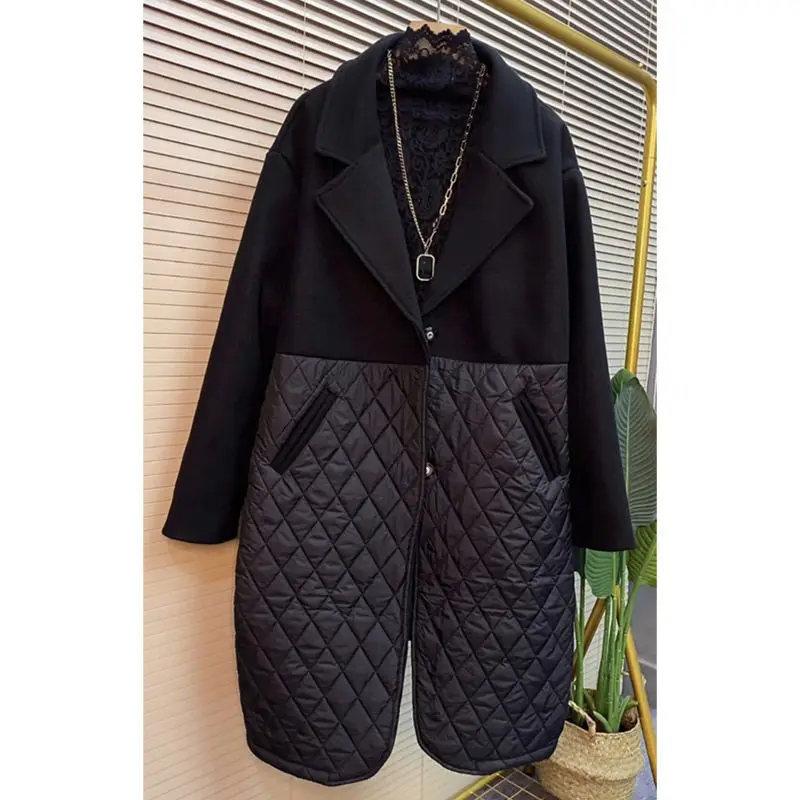 Длинные пуховые пальто для женщин зимние теплые кардиганы ретро Корейская