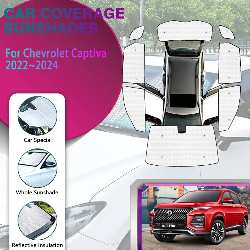 

Car Full Coverage Sunshades For Baojun 530 Chevrolet Captiva CN202S 2022 2023 2024 Sunscreen Window Sunshade Covers Accessories