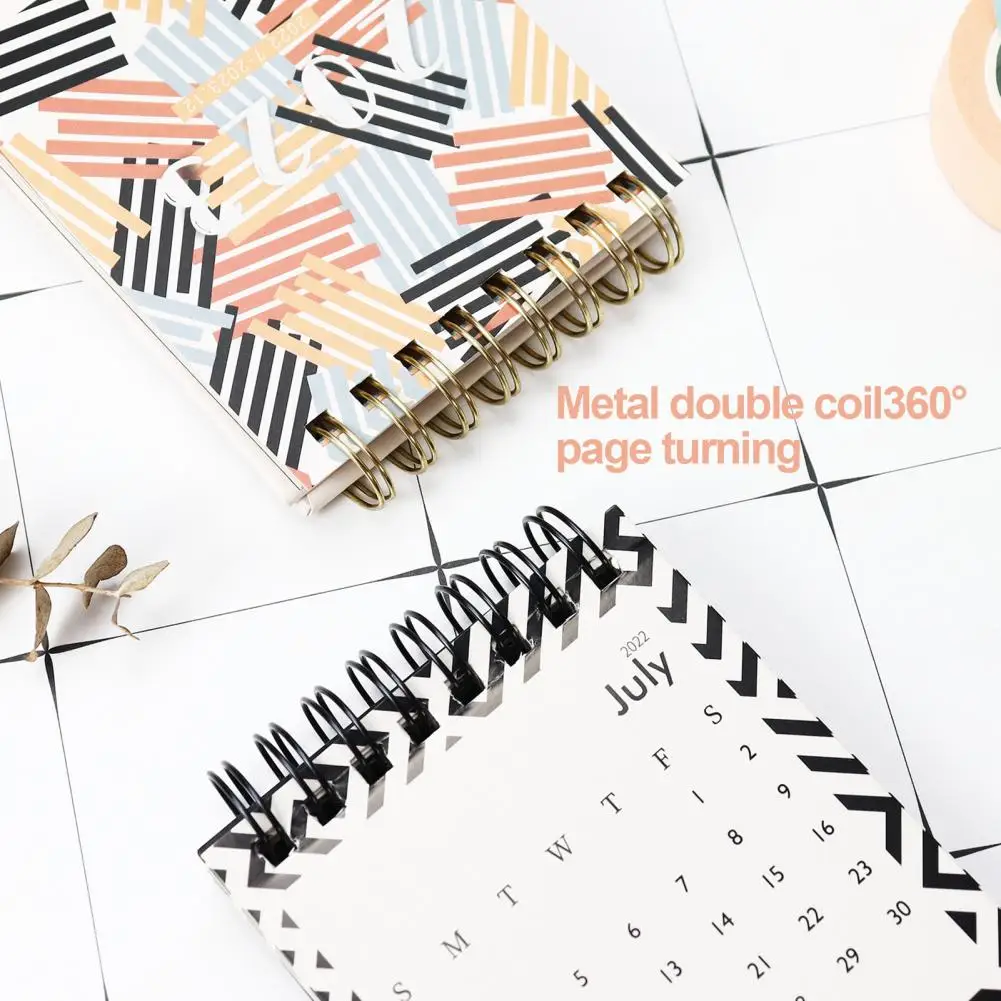 

2023 Calendar Clear Pattern Eco-friendly Yearly Agenda Organizer 2023 Small Desk Calendar Calendar for Office