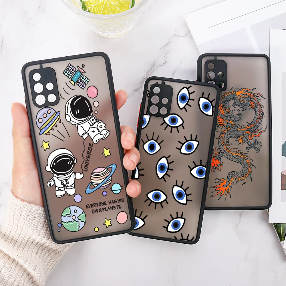S21 Case For Samsung A52S 5G Case Galaxy A12 A51 A52 A32 A21S A72 A71 A70 A33 A53 A31 S22 Ultra S20 FE Lens Protection Cover