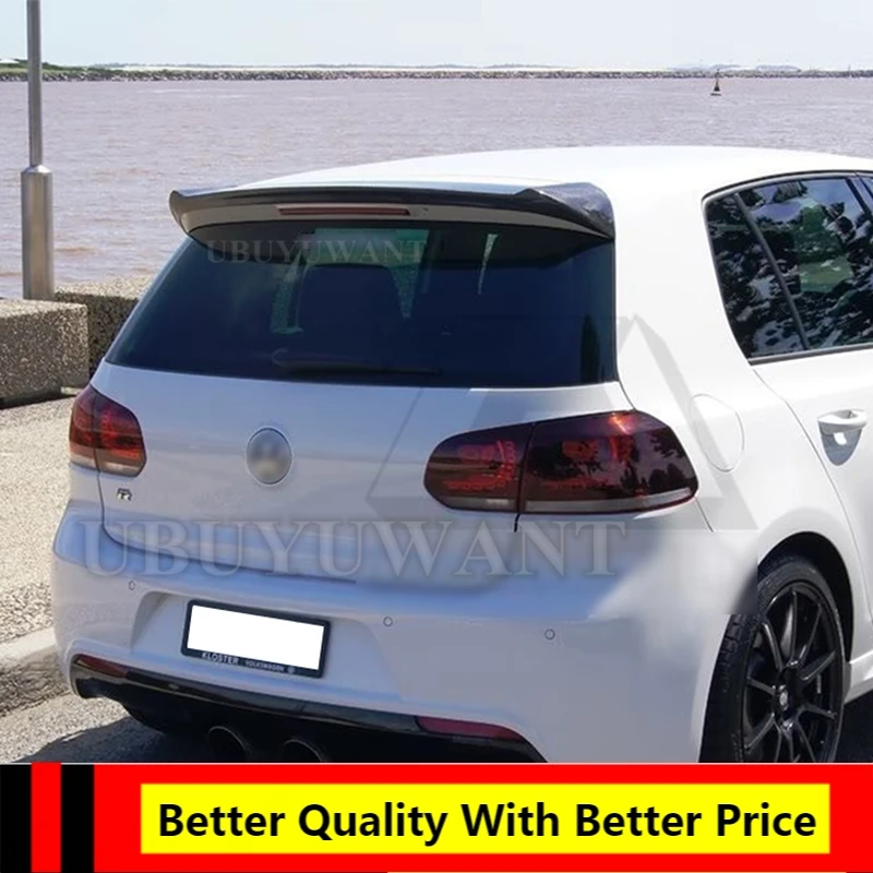 

Спойлер для Volkswagen Golf 6 MK6 GTI R20 2008-2013, высококачественный спойлер из ABS материала, цветной спойлер для заднего крыла автомобиля