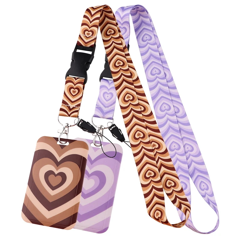 

C4631 Cartoon Cute Lanyard For Keys ID Credit Bank Card Cover Badge Holder Phone Charm Key Lanyard Keychain Accessories Gift