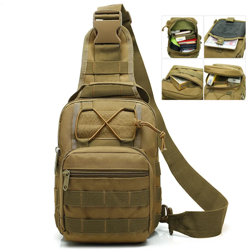 

Outdoor Military Tactical Sling Sport Travel Fishing Chest Bag Shoulder Bag For MenWomen Crossbody Bags Hiking Camping Equipment