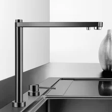 Asras-212 SUS304 Nanometer kitchen faucet telescopic tap hot and cold mixer drinking water outlet single handled
