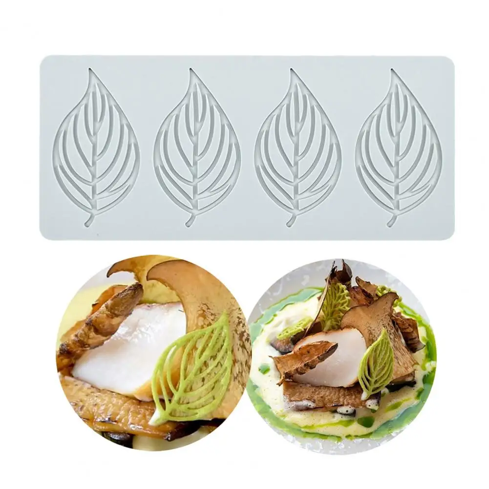 

Fondant Mold Durable Easy Demoulding Three-dimensional Hollow Leaf Flip Cake Mould for Bakery