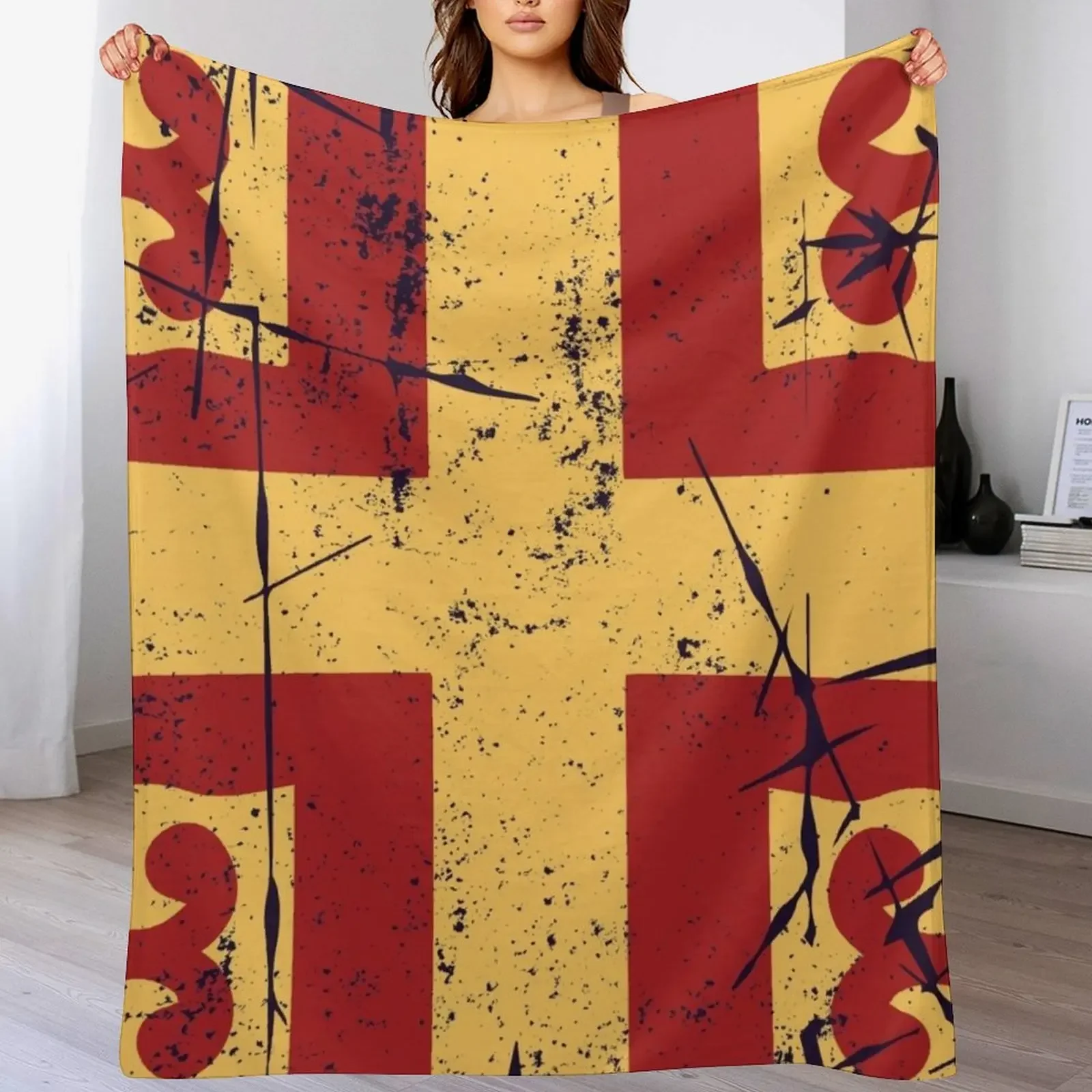 Византийский флаг Восточная римская империя Плед диван-кровать теплый на зиму