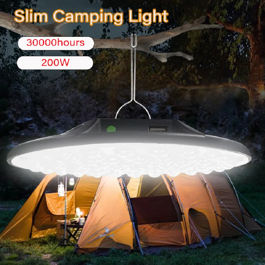 

PAMNNY LED Portable Lanterns Outdoor Camping Light USB Rechargeable Emergency Night Market Lights Waterproof Hanging Tent Lamps