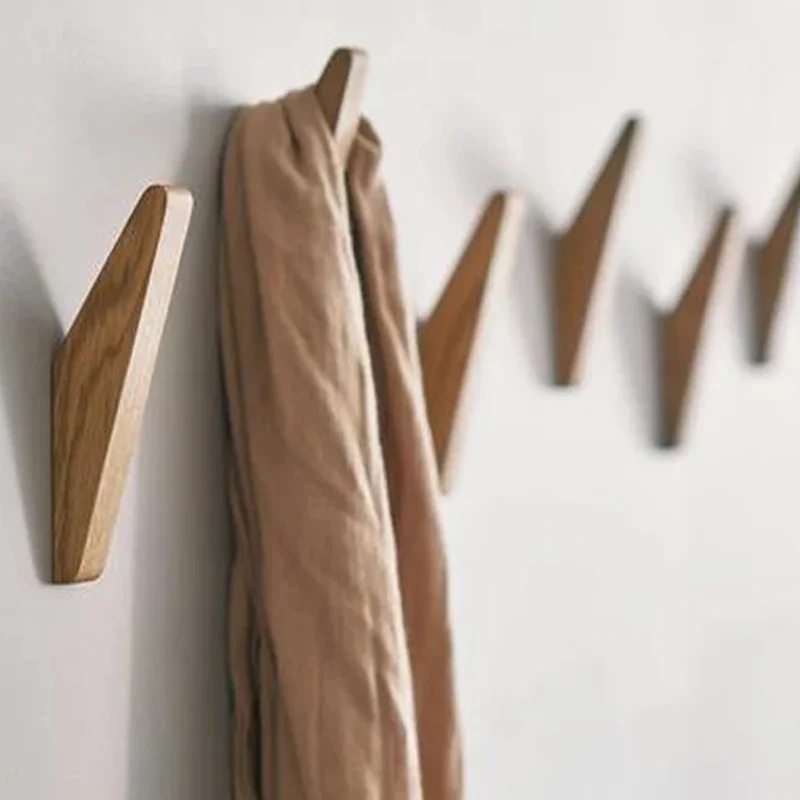 

1 шт., настенный крючок для одежды, из натурального дерева