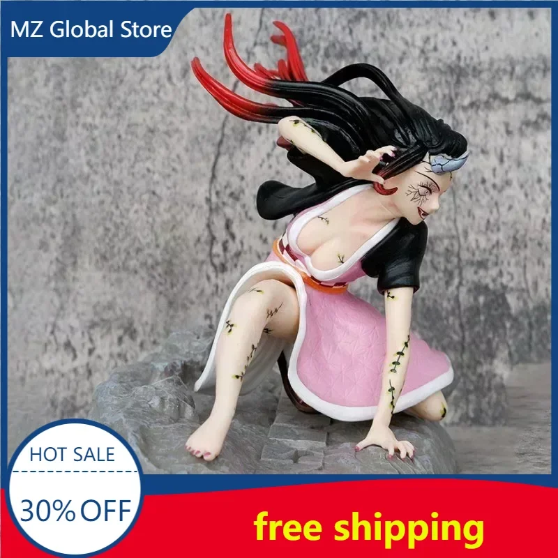 

16cm Demon Slayer Cute Anime Figure Kamado Nezuko Ghost Kawaii Figure Animation Peripherals Small Figures Toy Ornaments Gift