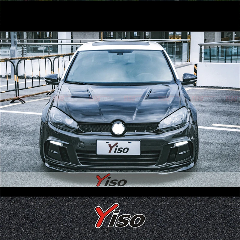 Фото Подходит для GOLF 6 R20 GTI R, модифицированный аэродинамический комплект ASPEC, крышка двигателя из карбона ASPEC для GOLF 6 R20 R GTI. №3