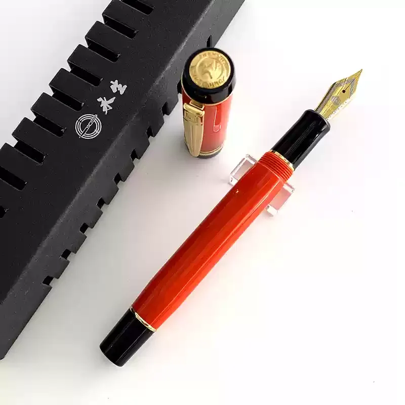 Перьевая ручка Wingsun 670 Junlai из ацетата целлюлозы 32 Damien Tip Iridium EF F M 0 38 мм 5 7 чернильные