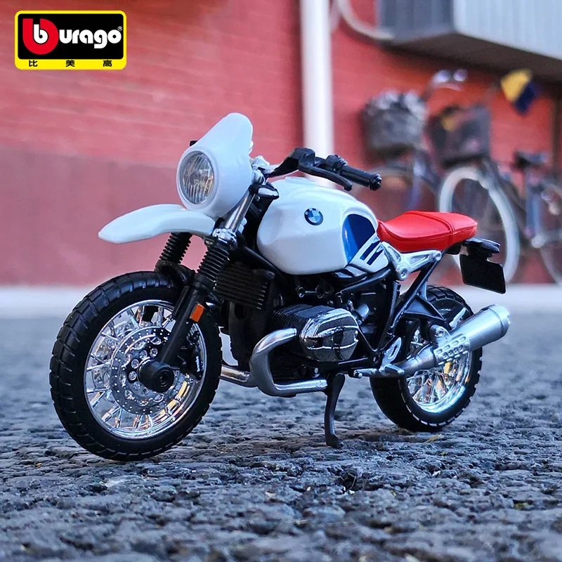 

Bburago 1:18 BMW R nineT Urban GS original authorized simulation alloy motorcycle model toy car gift collection