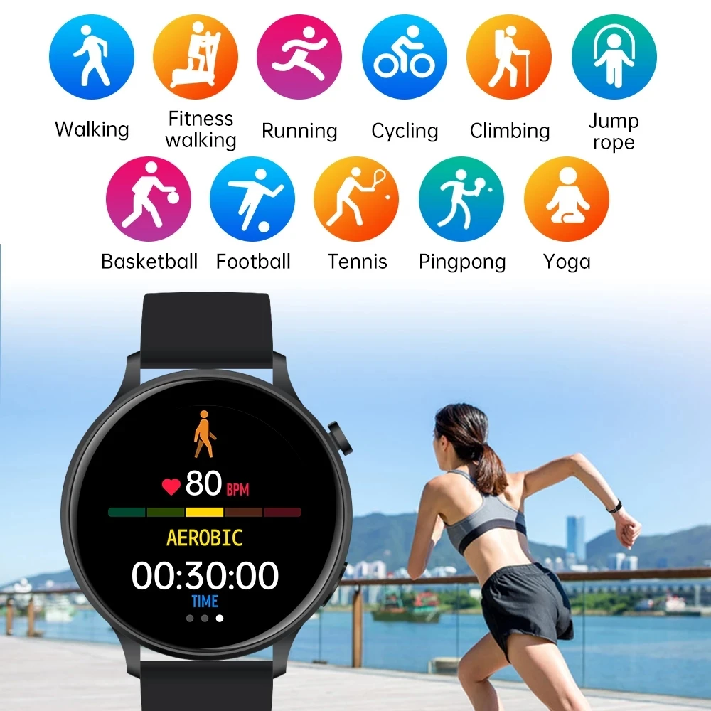 Новинка 2022 модные женские Смарт-часы с Bluetooth сенсорный экран водонепроницаемый