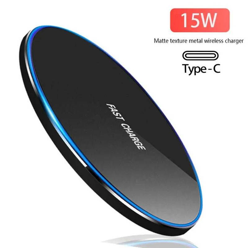 

15W Qi Wireless Charger Pad For Galaxy S10 S8 S9 Plus S7 S6 S20 S21 Note20 Wireless Charging For iPhone 13 12 11 Pro Xs Max