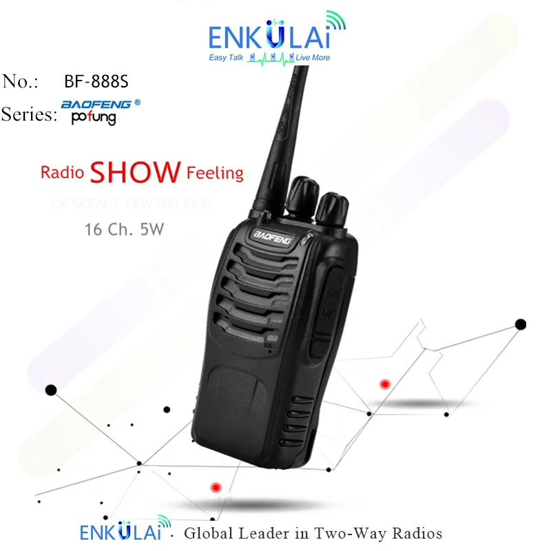 1/2/3/4/6 шт. Baofeng BF-888S UHF 400-470 МГц baofeng 888s дешевая двухсторонняя радиосвязь bf888s удобная