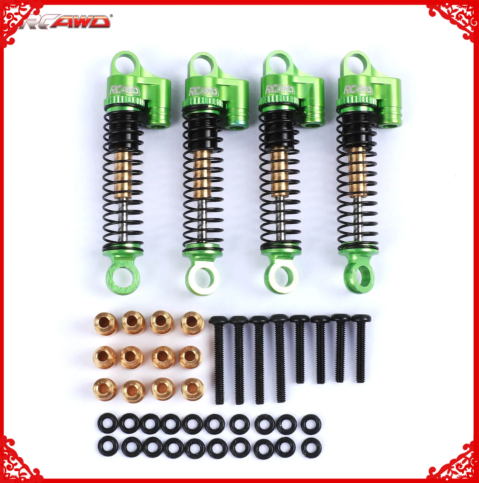 RCAWD 4 шт./набор передние и задние амортизаторы 47 мм масляные для 1/18 HOBBYPLUS 4WD