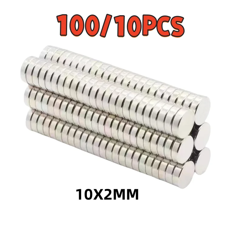 Супермощные неодимовые Дисковые магниты 10 х2 мм 100/10 шт. мощные редкоземельные для