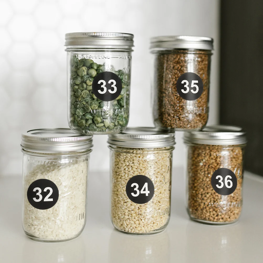 5 листов круглых этикеток с цифрами клейкие наклейки для классной одежды офисной