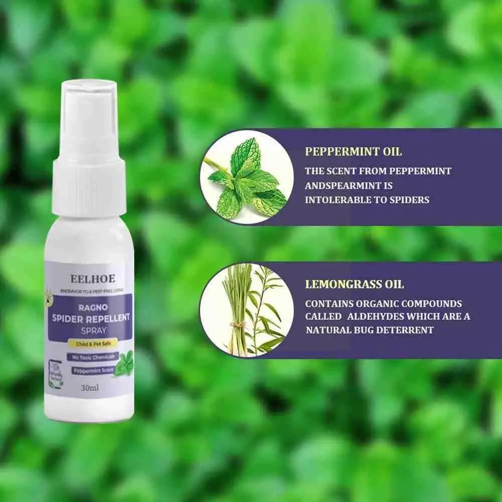 

30/50/100ml Spider Repellent Spray Long Lasting Spider Spray Control Portable Anti-mosquito Long Insects Spray Repels Lasti R5W8