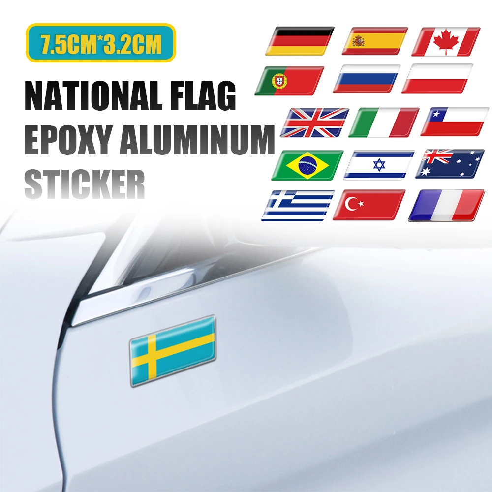 3D Алюминиевый автомобильный Стайлинг декор для багажника наклейка Чили Германии