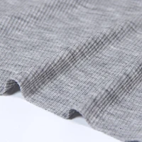 stretch knit ribbed ribbing fabric lce silk cotton spandex material for summer vest bottoming shirt dress