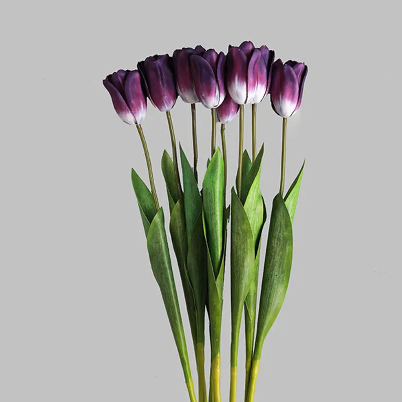 

3D Real Touch Tulip hand feel fake plants home decor Silk Flowers DIY Wedding Decoration tulips fleur artificielle