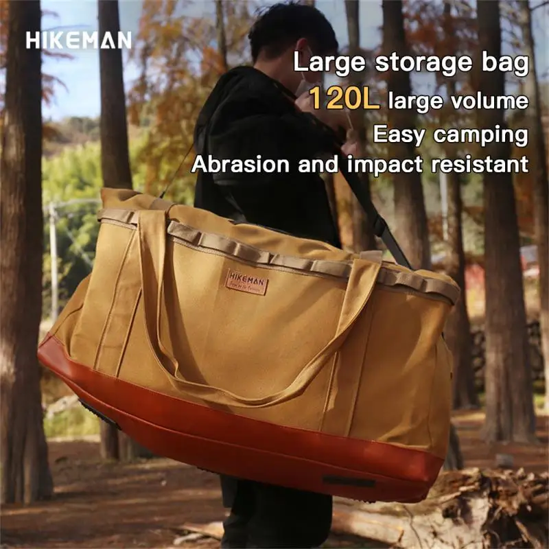 

Camping Storage Bag Ultra-large Capacity Tent Awning Accessories Waterproof Picnic Bag 120l Travel Bbq Organizer Hanging Tote