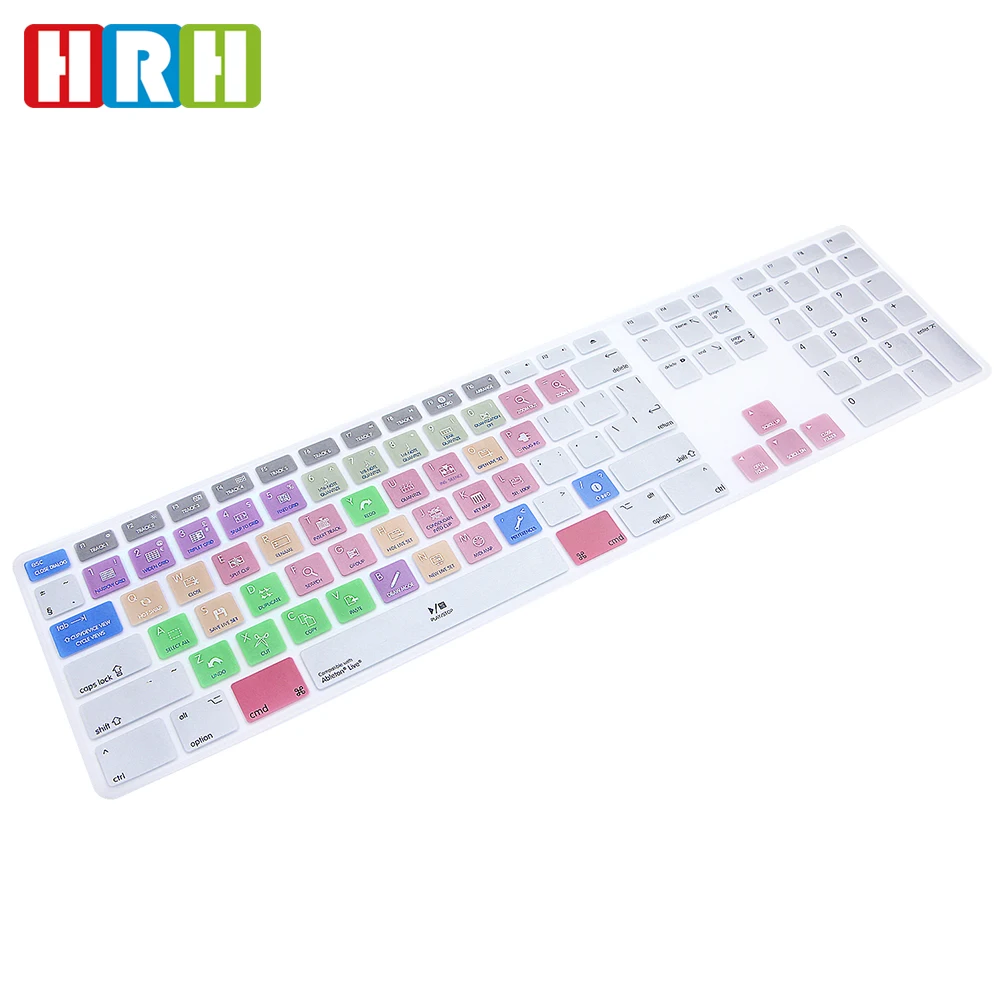 HRH Ableton-cubierta de teclado funcional para Apple, teclado numérico con cable USB para iMac G6, PC de escritorio
