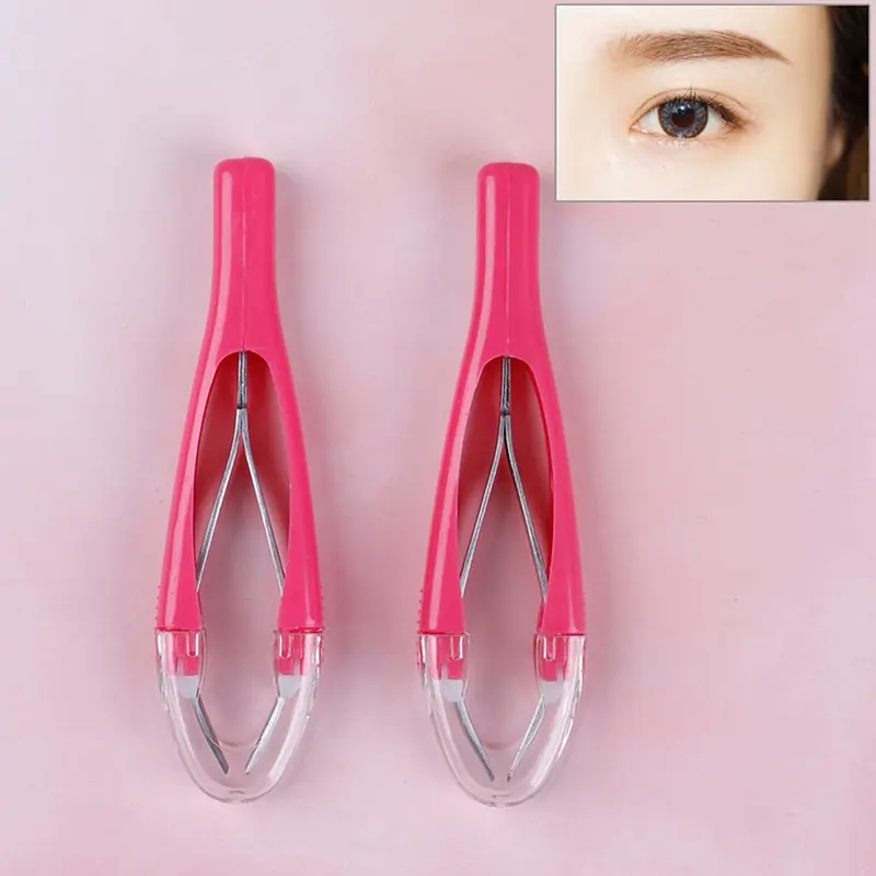 

1Pc Professional Automatically Retractable Stainless Steel Slant Tip Hair Removal Eyebrow Tweezer Makeup Tool Useful Beatiful