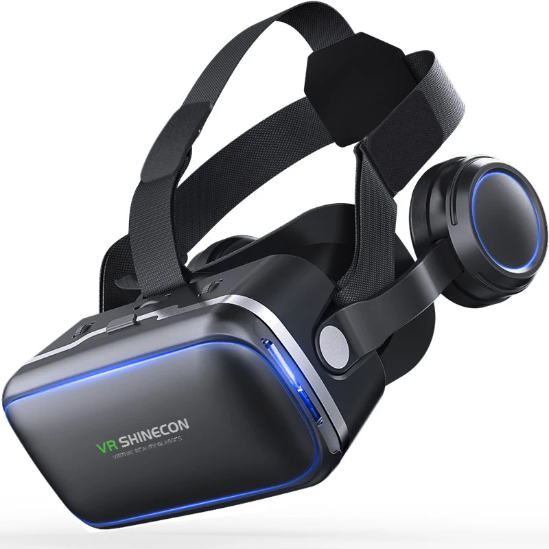 2022 Original VR Shinecon 6.0 Virtual Reality Glasses 3D Stereo Helmet Headset with Remote Control for IOS Android |