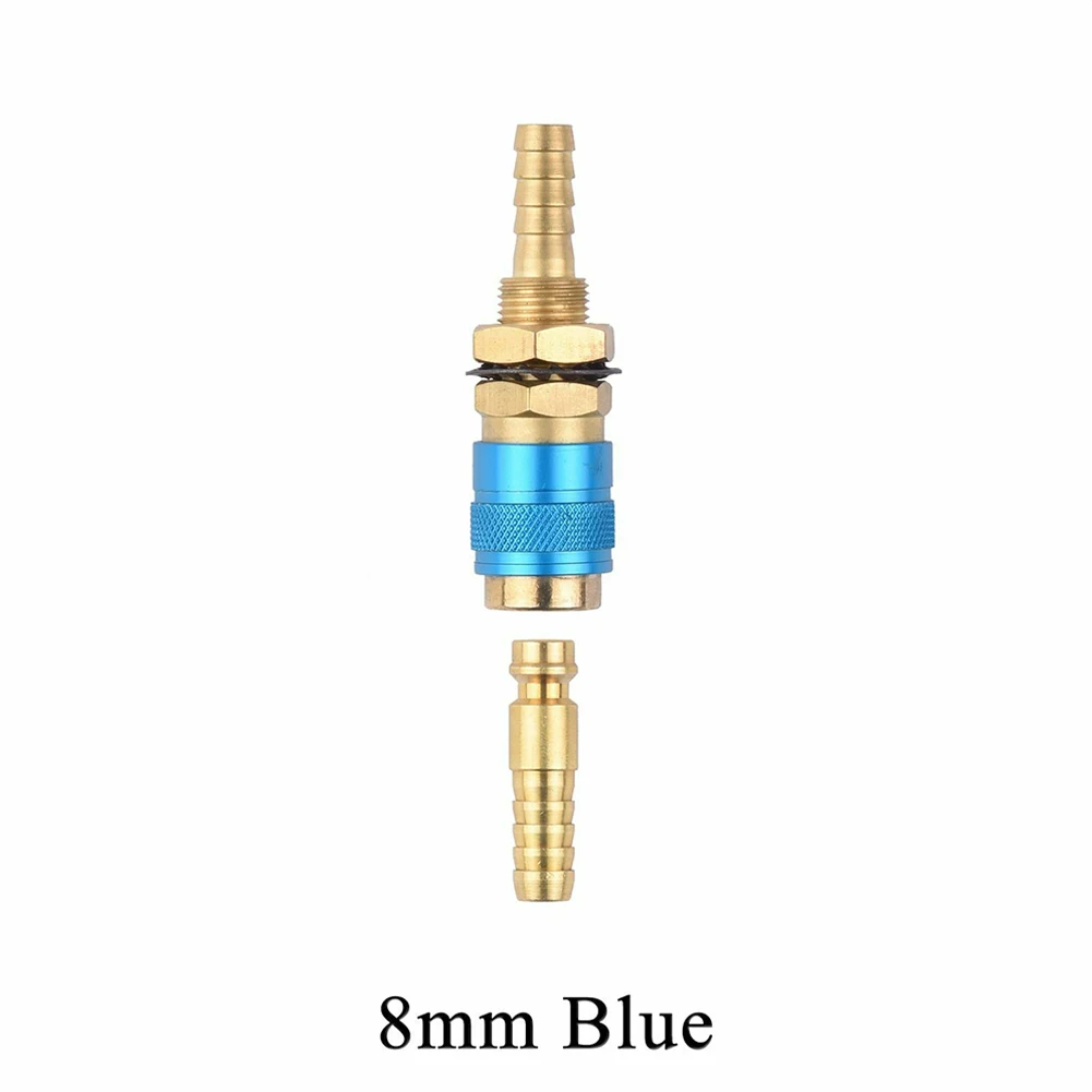 

Air-cooled Air-water Adapter Welder Water-cooled Quick Connector Brass 6/8/10mm 60mm Length For MIG TIG Welding