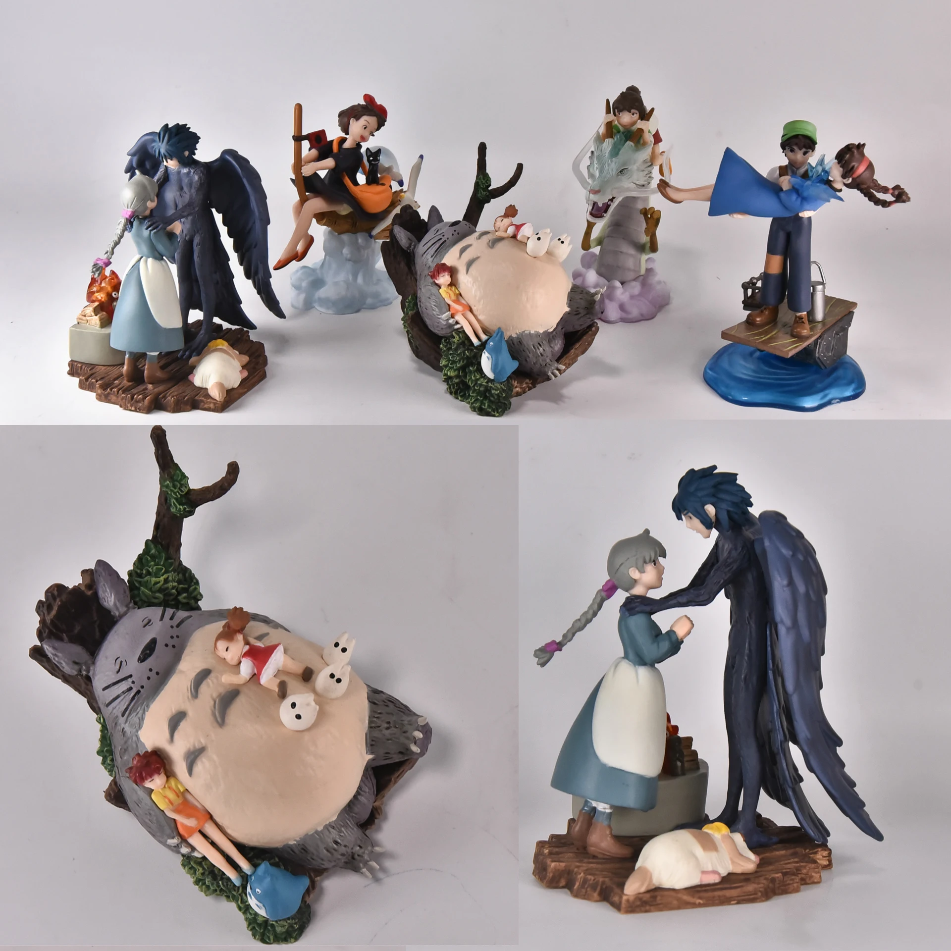 

5pcs Anime My Neighbor Totoro Faceless Man Tumbler Toy Hayao Miyazaki Spirited Away PVC Action Figures Kids Toys Birthday Gift