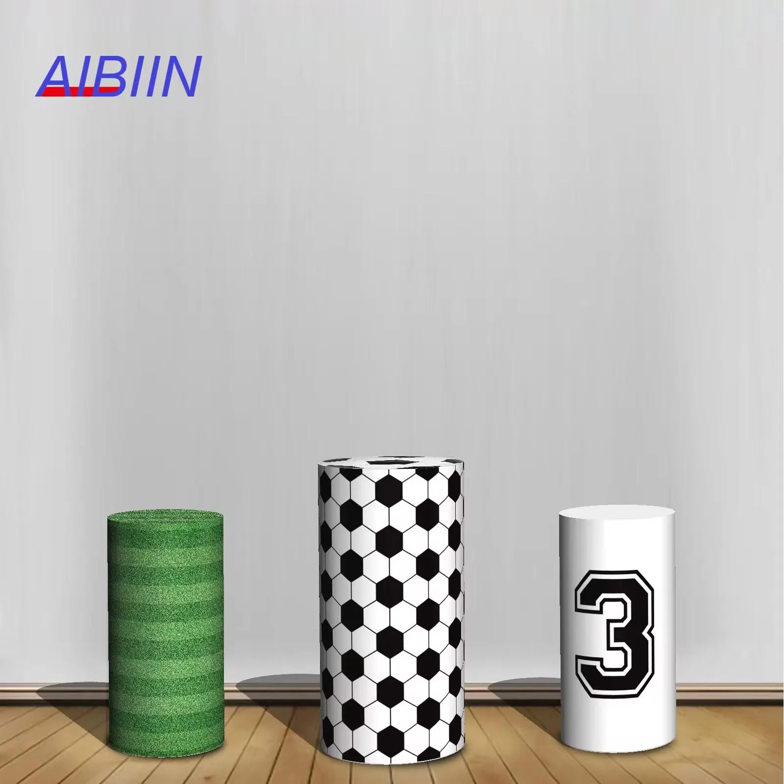 łkę piłkarską tło na butlę zielona trawa pole 3. dekoracje przyjęcie urodzinowe ciasto deser cokół kolumna okładka ﻿