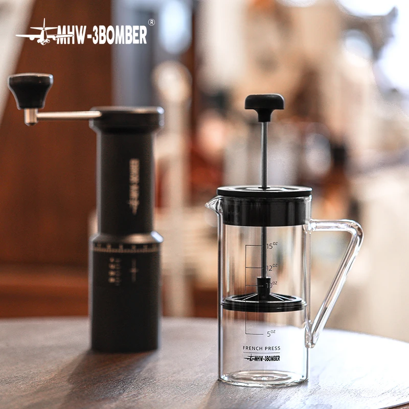 Аксессуары для бариста: Набор французского прессования с 2 стеклянными чашками