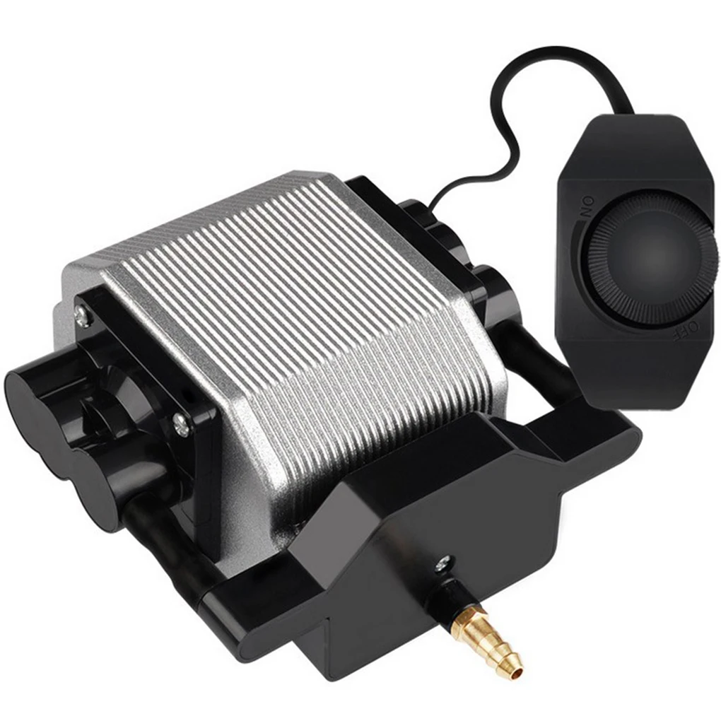 

Fish Tank Air Pump 16W High Energy Efficient Aquarium Increasing Oxygen Ultra Silent Air Compressor Powerful US Plug
