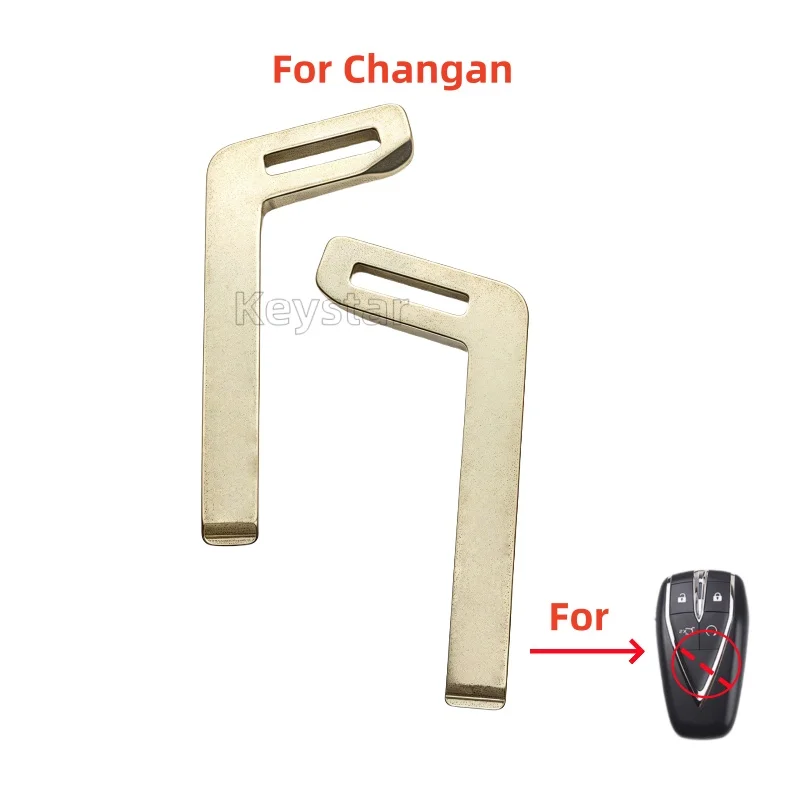 

5 шт. HU100 аварийный ключ, пустой автомобильный смарт-ключ, лезвие, дистанционный ключ без ключа, дистанционный ключ для Channgan CS55 UNI V UNI T Oshan X7 CS35