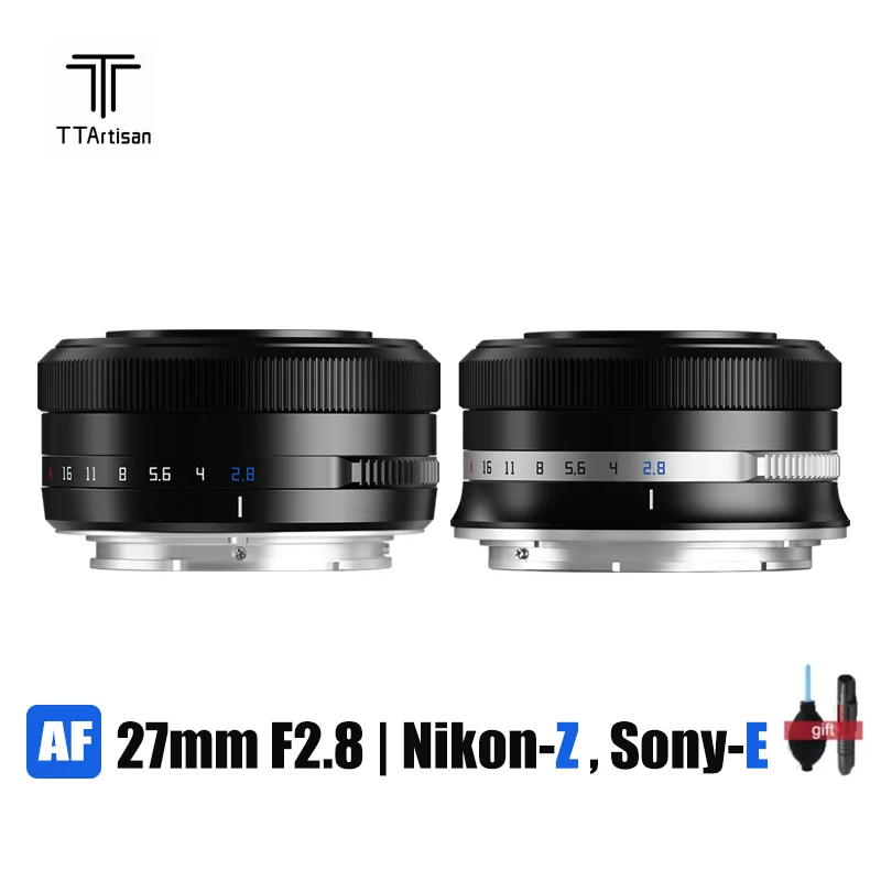 

TTArtisan 27mm F2.8 AF Camera Lens Auto Focus for Nikon Z Sony E Mount Camera APS-C Lens for A7iii Z50 ZFC A6000 A6300