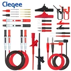Cleqee P1600D 28 шт. 4 мм банановый штекер, мультиметр, Набор испытательных щупов, набор автомобильных компонентов, тестовый крючок IC, комплект зажимов типа крокодил