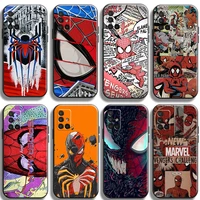 marvels spider man phone cases for samsung a11 a21s a31 4g 5g a32 5g cases back cover unisex shockproof luxury ultra