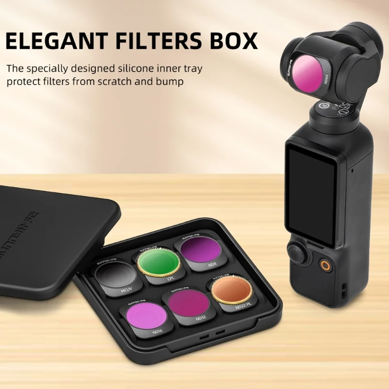 Прочный металлический поляризационный фильтр MCUV ND64 ND256 ND8PL ND16PL CPL для Pocket3 Dropship