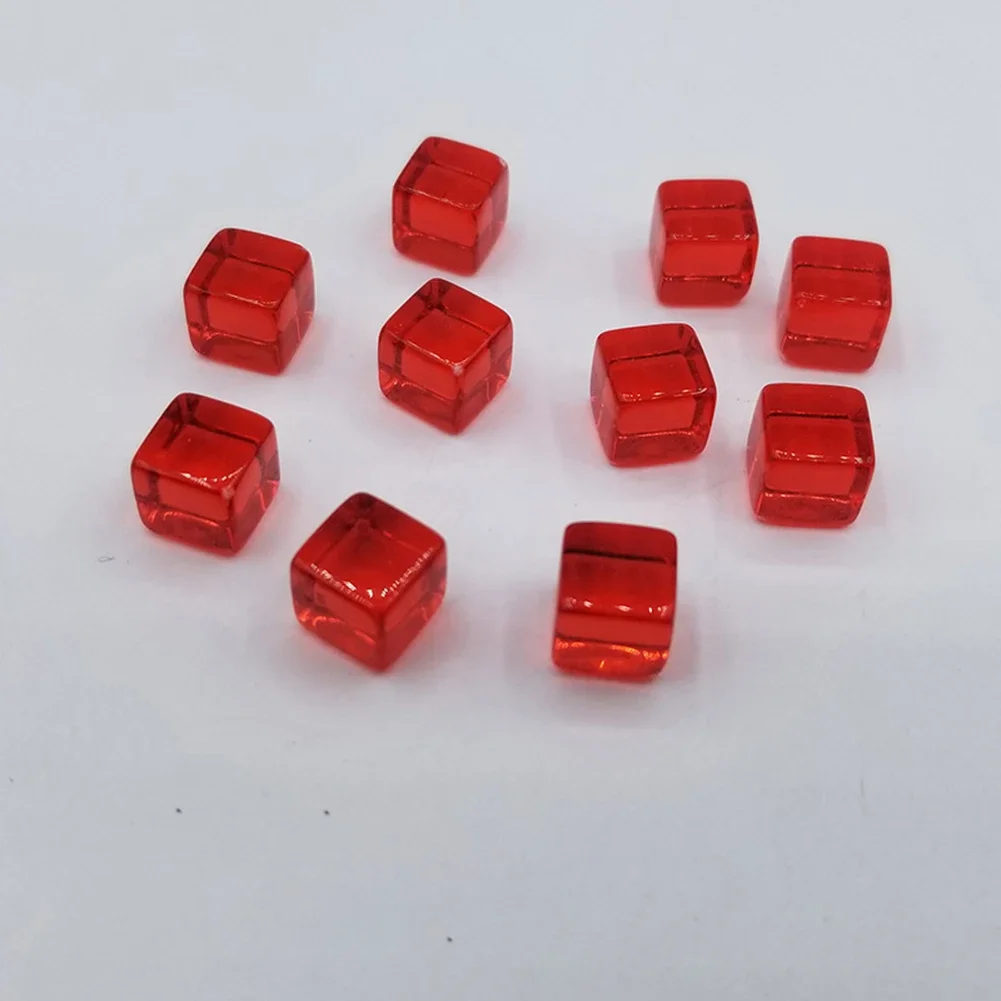 200 шт./набор прозрачные шахматные кости 8 мм