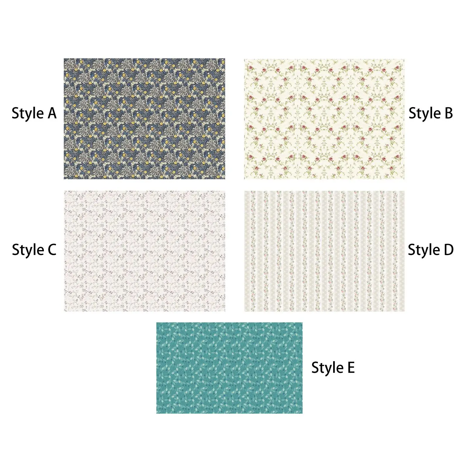 

Doll House Wallpaper Miniatures Dolls House Floor Paper Card for DIY Decor