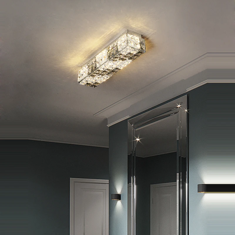 

Build Your Home LED Modern K9 Crystal Rubik's Cube Lamparas De Techo LED Ceiling Lights.Ceiling Light.Ceiling Lamp For Corridor